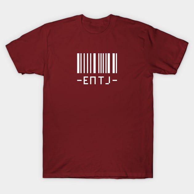 -ENTJ- Barcode T-Shirt by The MBTI Shop